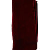 Dolce & Gabbana Bordeaux Cotton Silk Fringe Shawl Wrap Scarf