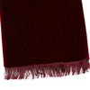 Dolce & Gabbana Bordeaux Cotton Silk Fringe Shawl Wrap Scarf