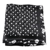 Dolce & Gabbana Black Floral Silk Square Wrap Shawl Scarf