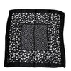 Dolce & Gabbana Black Floral Silk Square Wrap Shawl Scarf