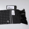 Dolce & Gabbana Black White Polka Dotted Silk Skinny Fringes Scarf