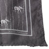 Dolce & Gabbana Brown Elephant Fantasy Handkerchief Scarf