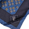 Dolce & Gabbana Blue Lady Bug Silk Square Handkerchief Scarf