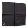 Dolce & Gabbana Black Crown Logo Square Handkerchief Scarf