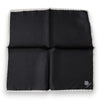Dolce & Gabbana Black Crown Logo Square Handkerchief Scarf