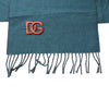 Dolce & Gabbana Blue Green Wool Fringes Wrap Shawl Scarf