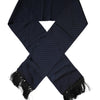 Dolce & Gabbana Dark Blue Fantasy Fringes Neck Wrap Scarf
