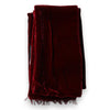 Dolce & Gabbana Maroon Silk Fringes Skinny Neck Wrap Scarf