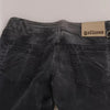 John Galliano Grey Washed Low Waist Zipper Side Skinny Denim Jeans