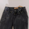 John Galliano Grey Washed Low Waist Zipper Side Skinny Denim Jeans