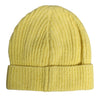 Dolce & Gabbana Yellow Cotton Knitted Winter Beanie Hat