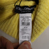 Dolce & Gabbana Yellow Cotton Knitted Winter Beanie Hat