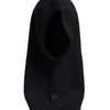 Dolce & Gabbana Black Wool Whole Head Wrap Balaclava Hat