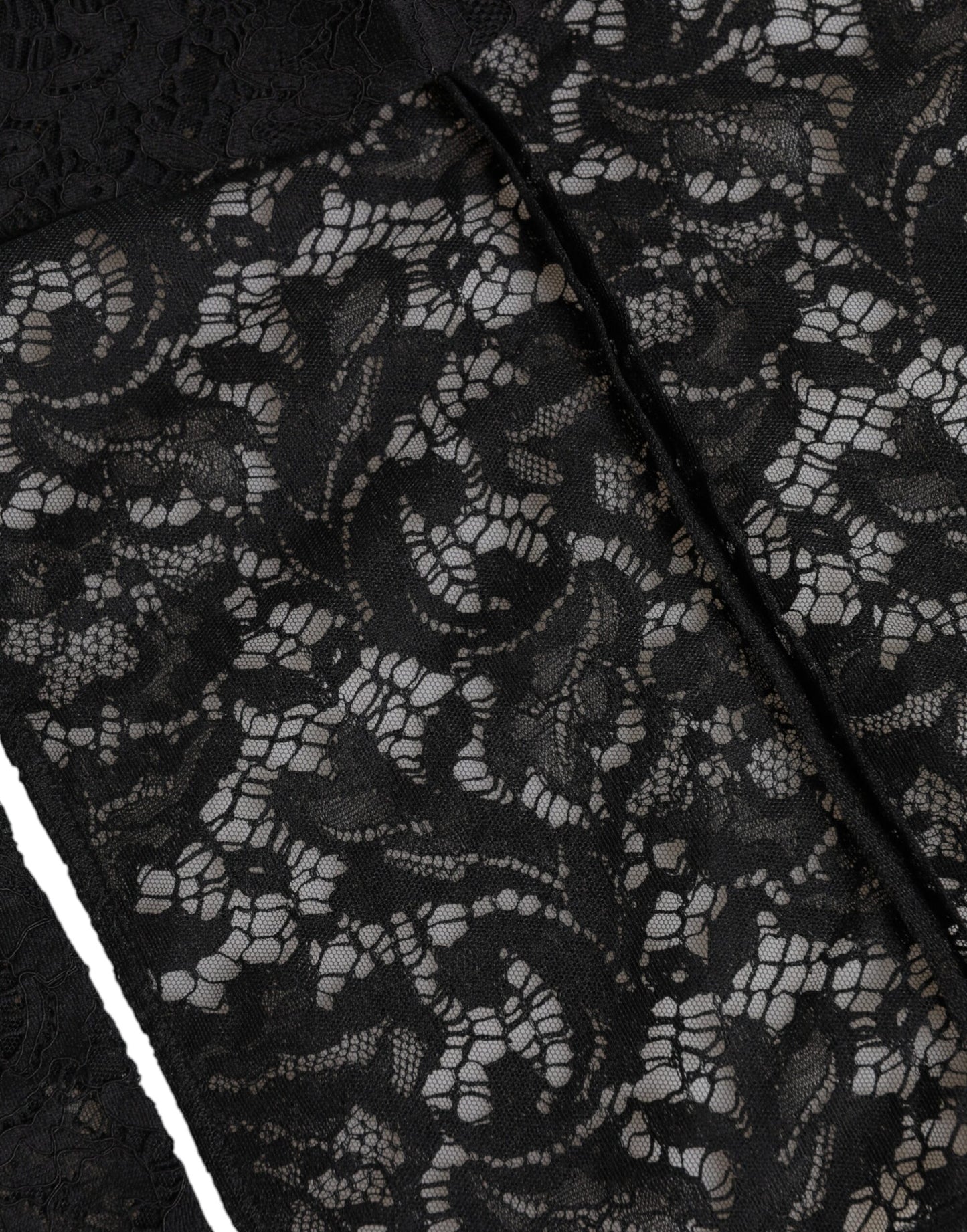 Dolce &amp; Gabbana – Schwarzer Wickelhut mit Blumenspitze