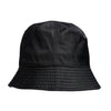 Dolce & Gabbana Black Cotton Wide Brim Bucket Hat