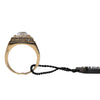 Dolce & Gabbana Gold Tone Sterling Silver 925 Crystals Ring