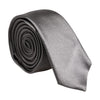 Dolce & Gabbana Metallic Silver Silk Adjustable Necktie Tie