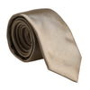 Dolce & Gabbana Beige Solid Silk Adjustable Necktie Tie