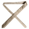 Dolce & Gabbana Beige Solid Silk Adjustable Necktie Tie