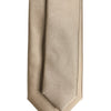 Dolce & Gabbana Beige Solid Silk Adjustable Necktie Tie