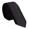 Dolce & Gabbana Black Circles Silk Adjustable Necktie Tie