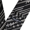 Dolce & Gabbana Black White Stripes Silk Adjustable Necktie Tie