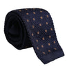 Dolce & Gabbana Blue Polka Dot Silk Adjustable Necktie Tie