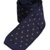 Dolce & Gabbana Blue Polka Dot Silk Adjustable Necktie Tie