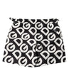 Dolce & Gabbana Black White Logo Beachwear Shorts Swimwear