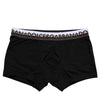 Dolce & Gabbana Black Cotton Stretch Regular Boxer Underwear