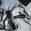 Dolce & Gabbana Blue Statue Print Cotton Mens Shorts