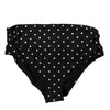 Dolce & Gabbana Black Polka Dot Swimsuit Bikini Bottom Swimwear