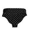 Dolce & Gabbana Black Polka Dot Swimsuit Bikini Bottom Swimwear