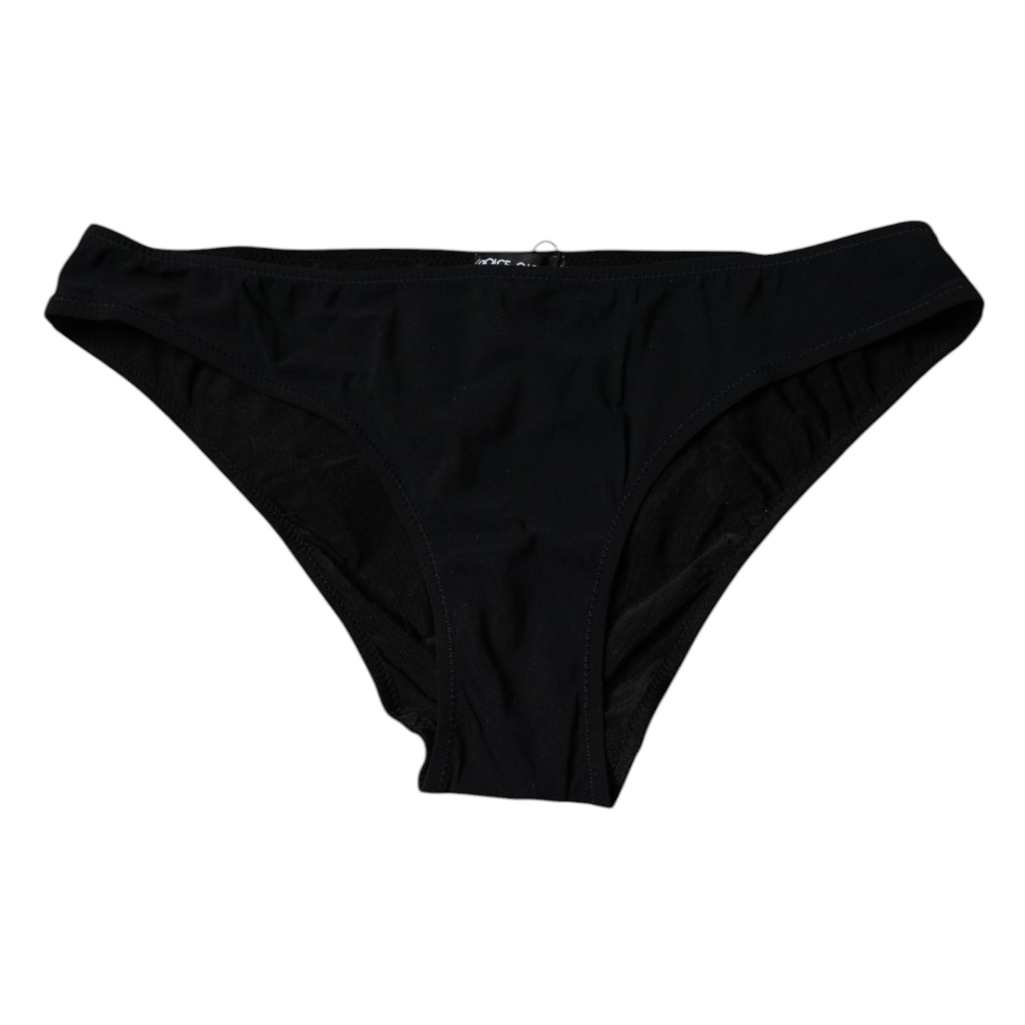 Dolce &amp; Gabbana – Schwarze Nylon-Stretch-Höschen mit mittlerer Taille