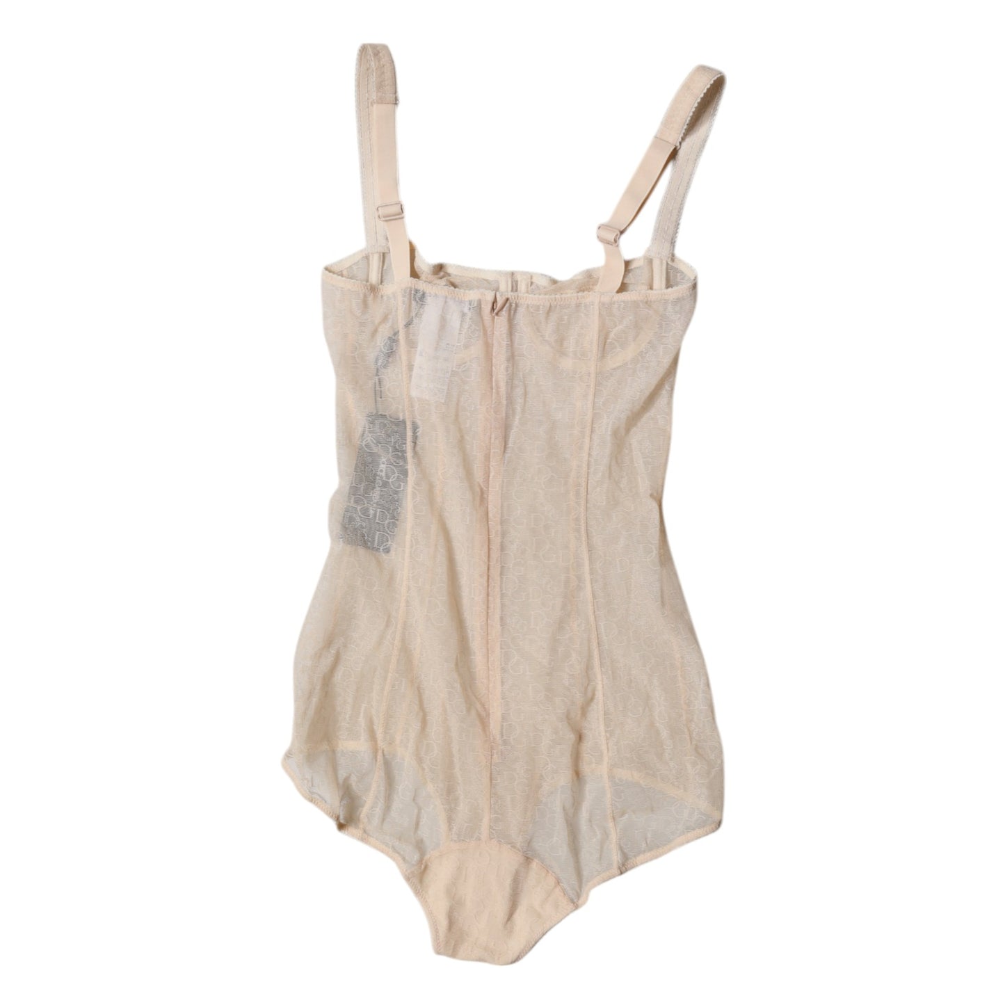 Dolce &amp; Gabbana Beige Tüll Balconette BH Body Unterwäsche