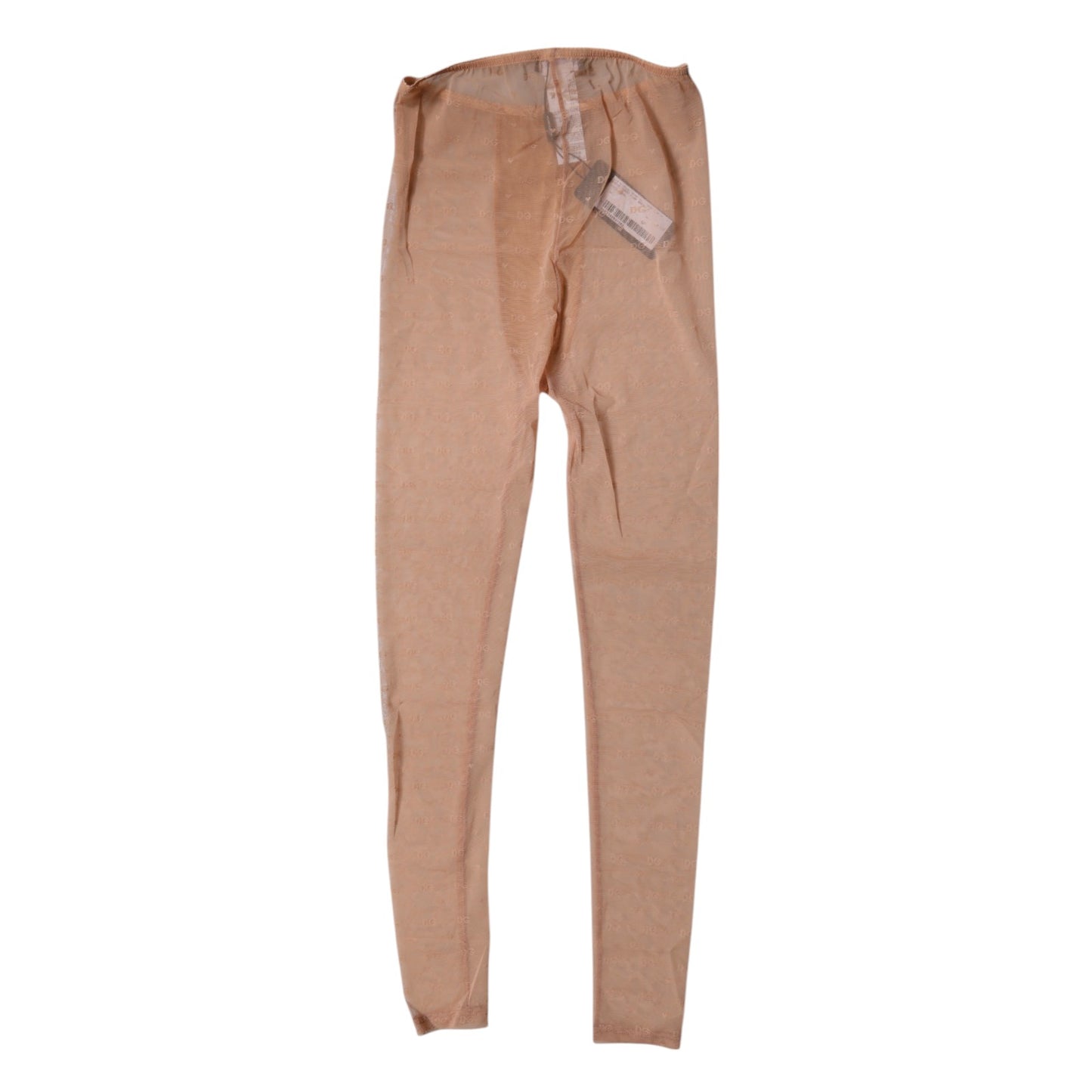 Dolce &amp; Gabbana Nude Beige Logo Spitzen Dessous Höschen Unterwäsche