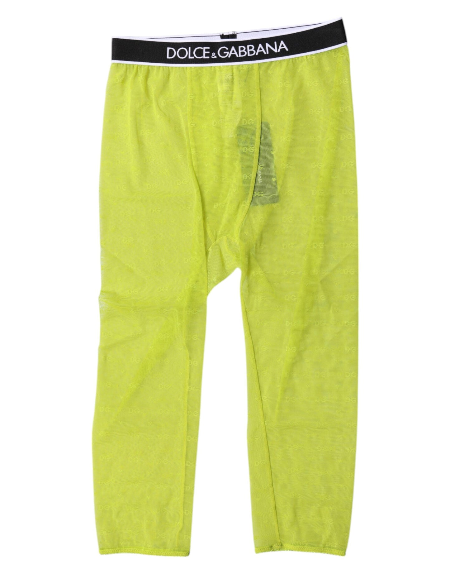 Dolce &amp; Gabbana – Grüne Nylon-Shorts mit DG-Logo