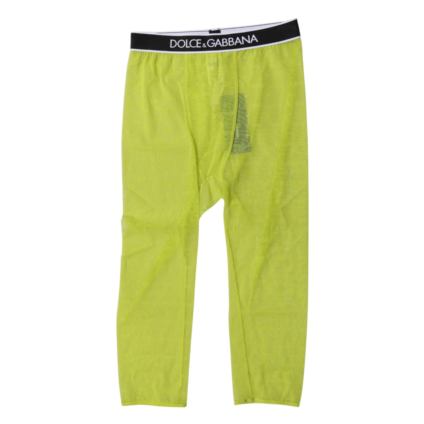 Dolce &amp; Gabbana – Grüne Nylon-Shorts mit DG-Logo