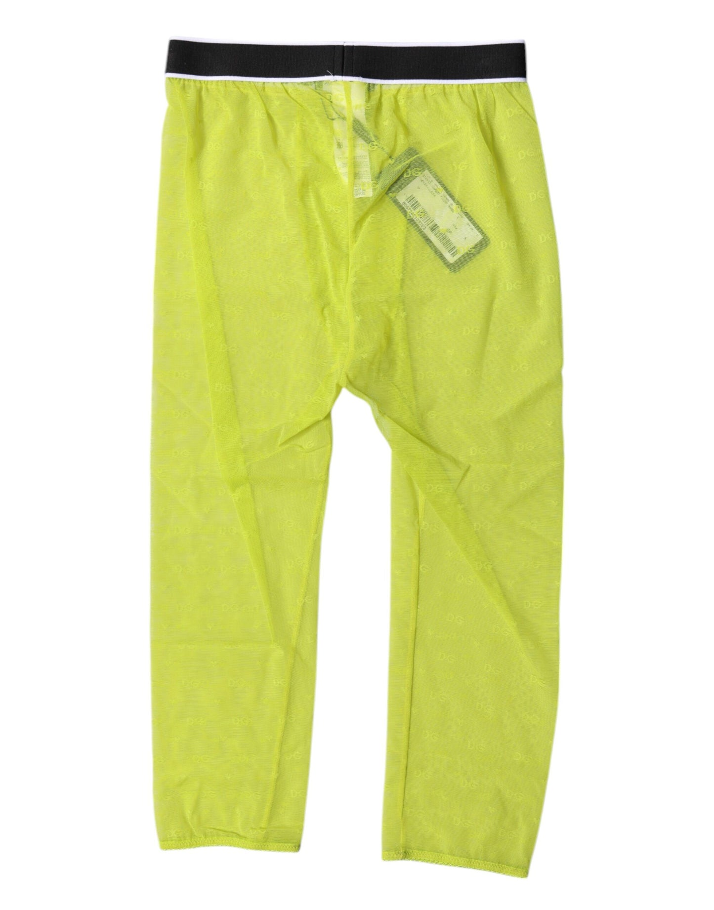 Dolce &amp; Gabbana – Grüne Nylon-Shorts mit DG-Logo