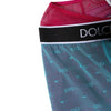 Dolce &amp; Gabbana – Kurze Unterwäsche mit Logo in Blau-Fuchsia