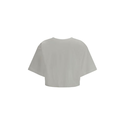 PINKO Weißes Baumwoll-T-Shirt