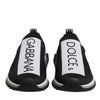 Dolce & Gabbana Black White Slip On Sorrento Sneakers Shoes