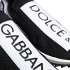 Dolce & Gabbana Black White Slip On Sorrento Sneakers Shoes