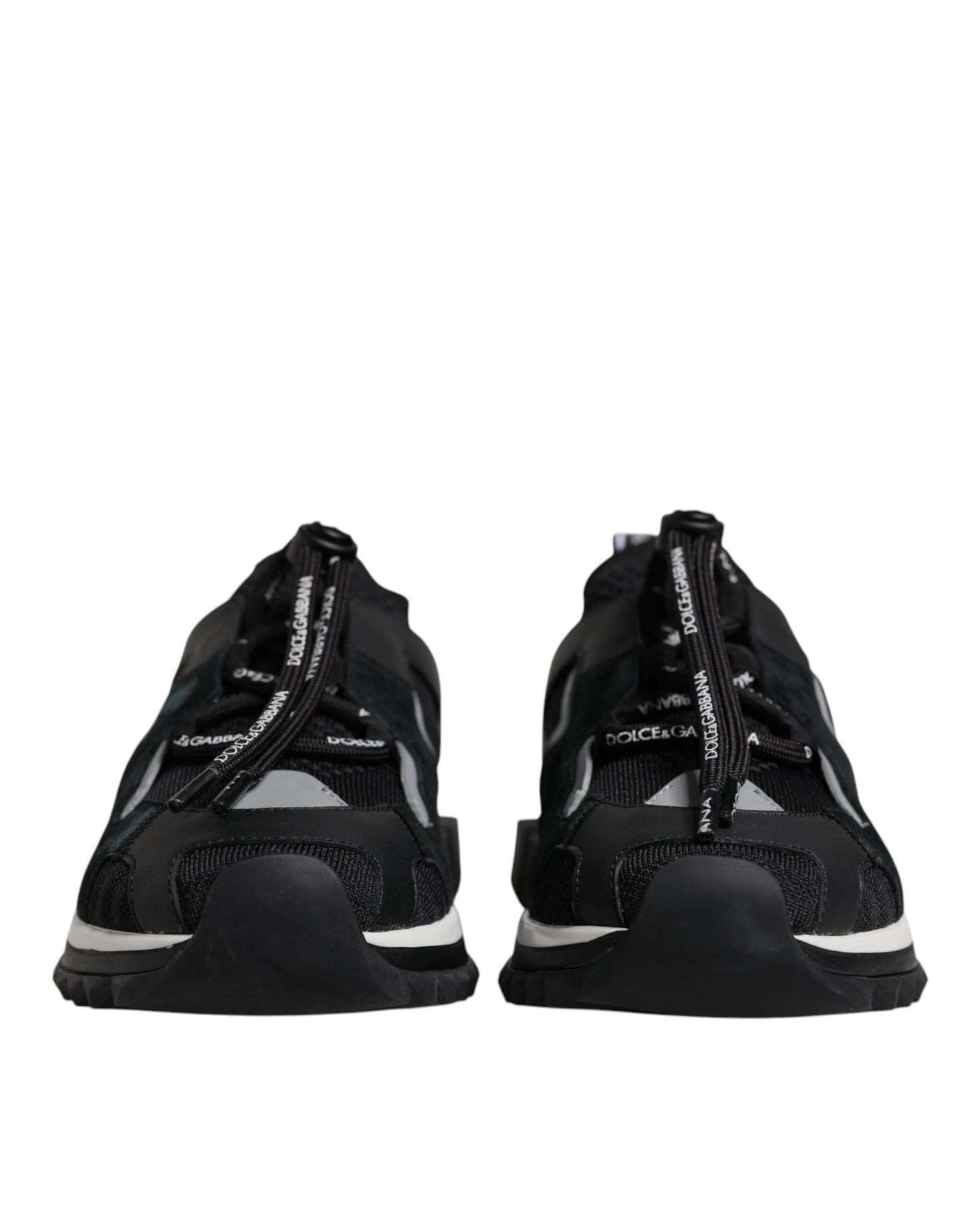 Dolce & Gabbana Black Mesh Sorrento Trekking Sneakers Shoes