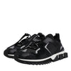 Dolce & Gabbana Black Mesh Sorrento Trekking Sneakers Shoes