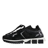Dolce & Gabbana Black Mesh Sorrento Trekking Sneakers Shoes