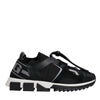 Dolce & Gabbana Black Mesh Sorrento Trekking Sneakers Shoes