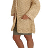 Dolce & Gabbana Beige Cardigan Crochet Knitted Raffia Sweater