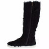 Dolce & Gabbana Black Xiangao Lamb Fur Leather Boots Shoes