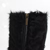Dolce & Gabbana Black Xiangao Lamb Fur Leather Boots Shoes